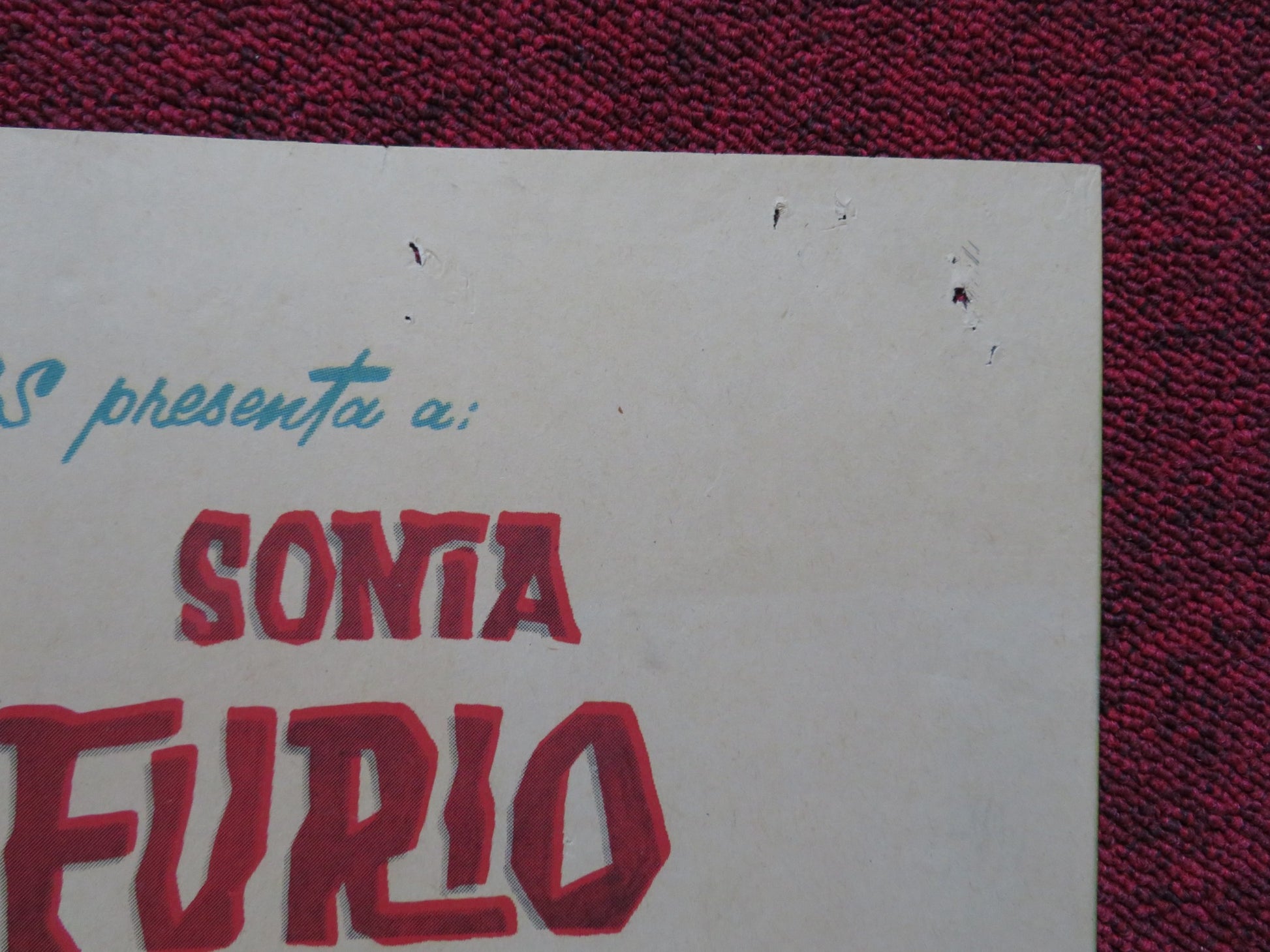 FUERA DE LA LEY FOLDED MEXICAN POSTER RODOLEO DE ANDA SONIA FURIO 1966 - Rendezvous Cinema