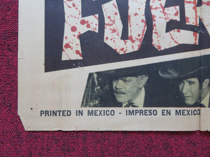 FUERA DE LA LEY FOLDED MEXICAN POSTER RODOLEO DE ANDA SONIA FURIO 1966 - Rendezvous Cinema