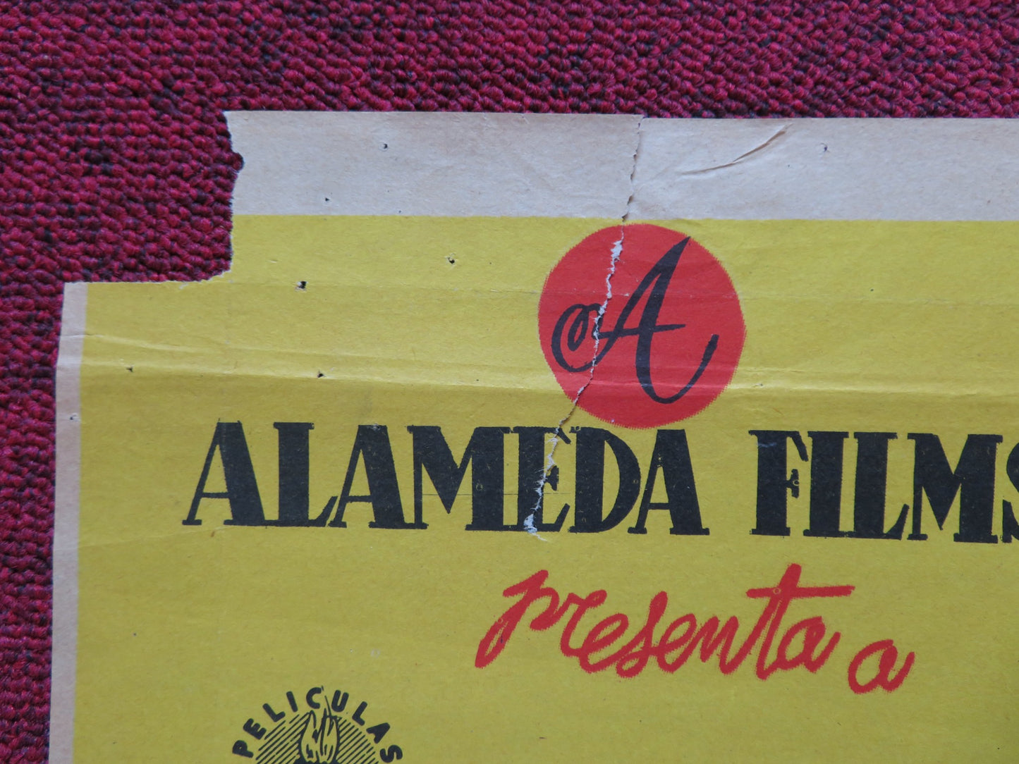 CADENA DE MENTIRAS FOLDED MEXICAN POSTER ADALBERTO MARTINEZ LUCY GONZALEZ 1955 - Rendezvous Cinema