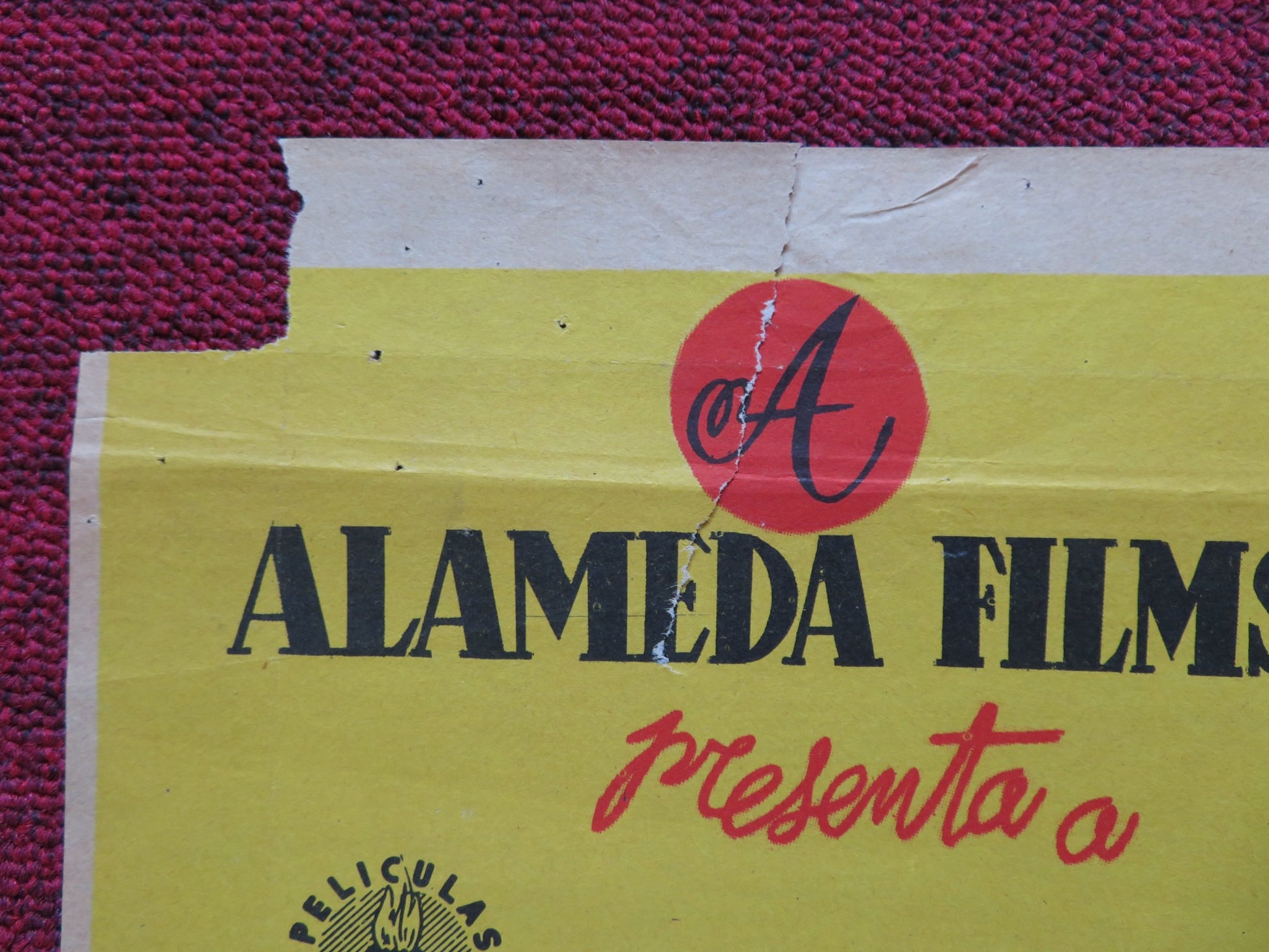 CADENA DE MENTIRAS FOLDED MEXICAN POSTER ADALBERTO MARTINEZ LUCY GONZALEZ 1955 - Rendezvous Cinema