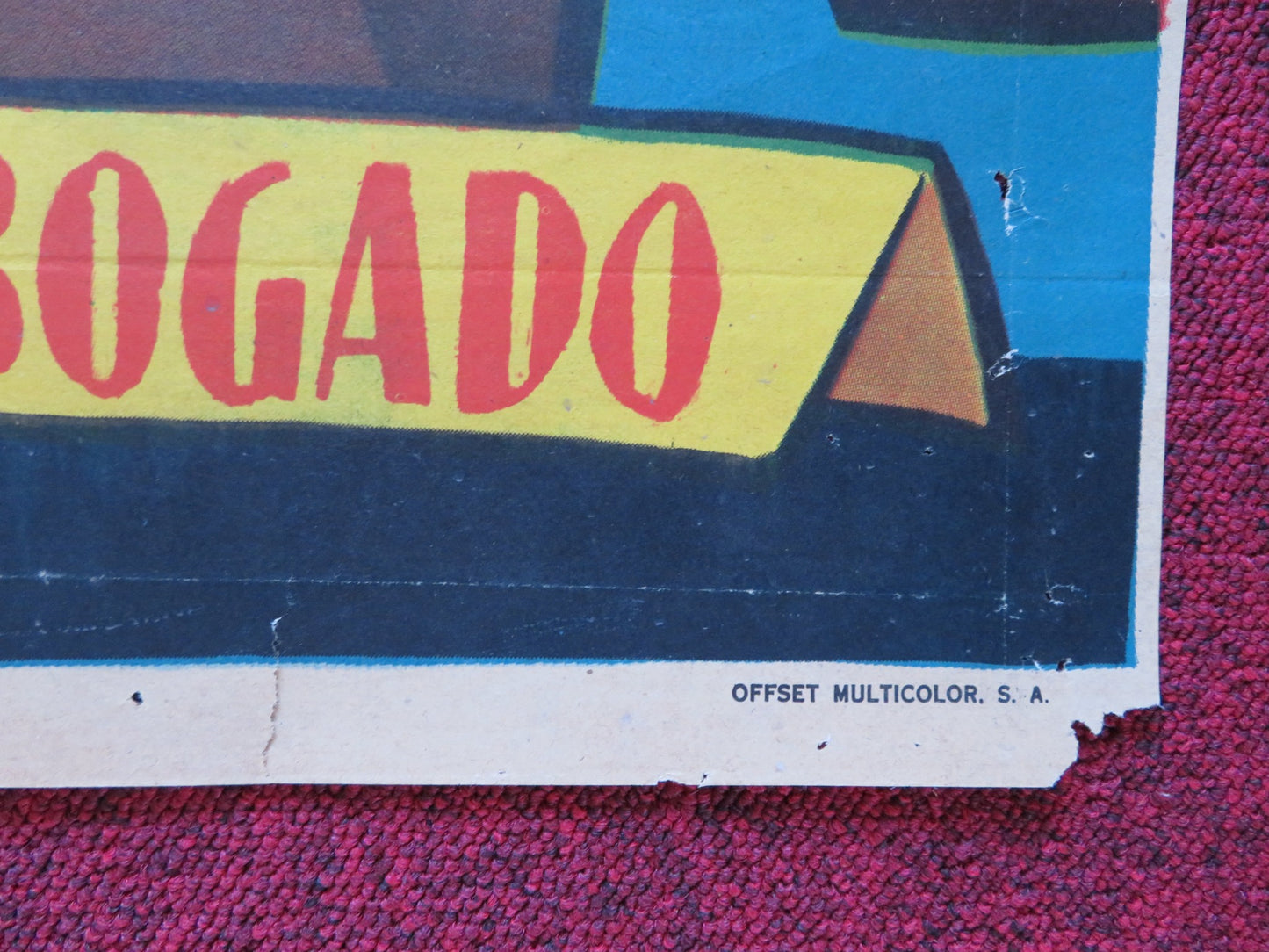 CADENA DE MENTIRAS FOLDED MEXICAN POSTER ADALBERTO MARTINEZ LUCY GONZALEZ 1955 - Rendezvous Cinema