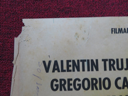 CUNA DE VALIENTES FOLDED MEXICAN POSTER VALENTIN TRUJILLO ENRIQUE RAMBAL 1972 - Rendezvous Cinema