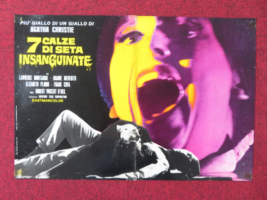 THE PSYCHO LOVER - H  ITALIAN FOTOBUSTA POSTER LAWRENCE MONTAIGNE 1973