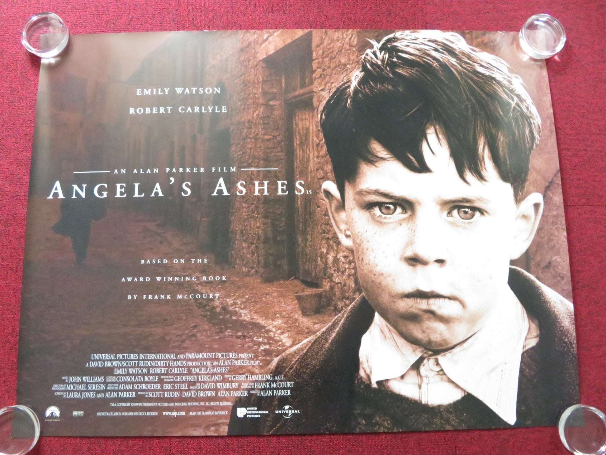 ANGELA'S ASHES UK QUAD (30"x 40") ROLLED POSTER EMILY WATSON ROBERT CARLYLE 1999 - Rendezvous Cinema