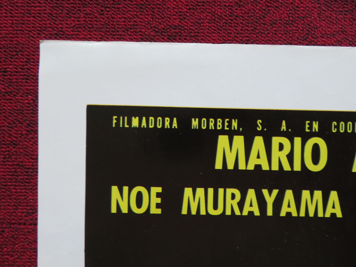 ASALTO EN TIJUANA FOLDED MEXICAN POSTER MARIO ALMADA ROSENDA BERNAL 1984 - Rendezvous Cinema