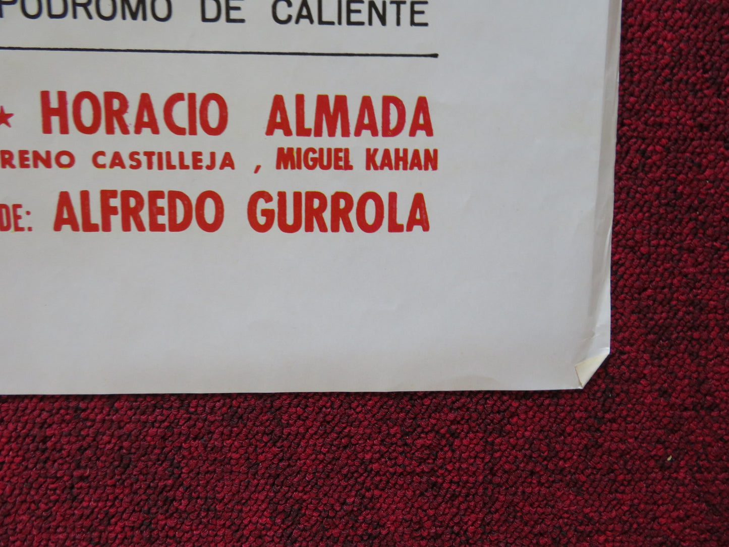 ASALTO EN TIJUANA FOLDED MEXICAN POSTER MARIO ALMADA ROSENDA BERNAL 1984 - Rendezvous Cinema