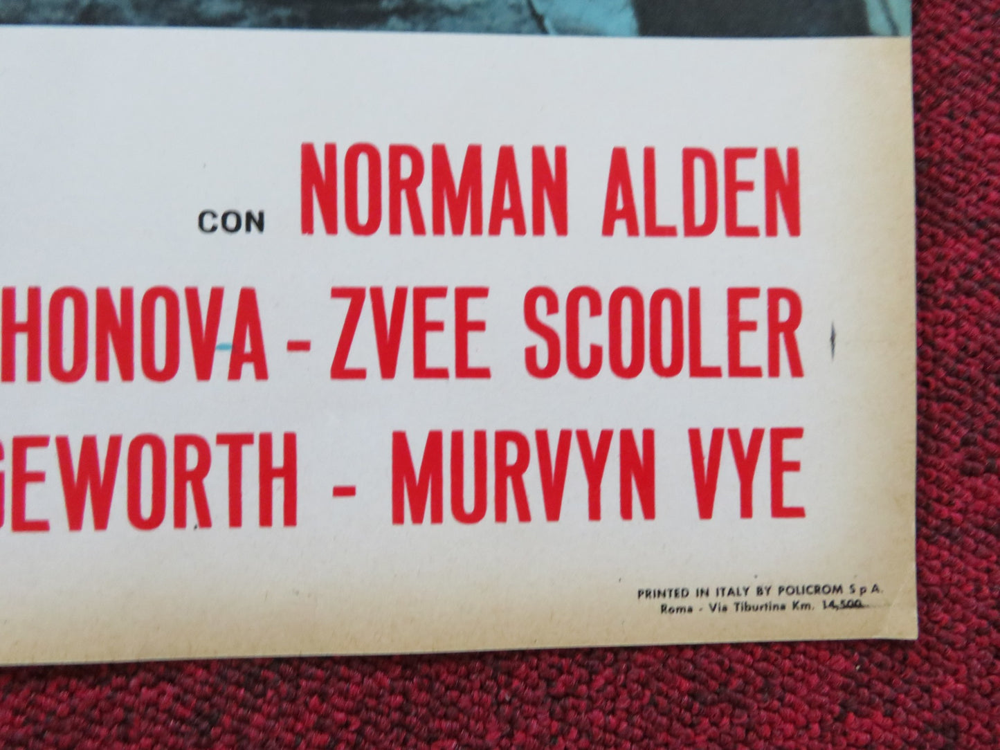 ANDY - A ITALIAN FOTOBUSTA POSTER NORMAN ALDEN TAMARA DAYKARHONOVA 1965 - Rendezvous Cinema