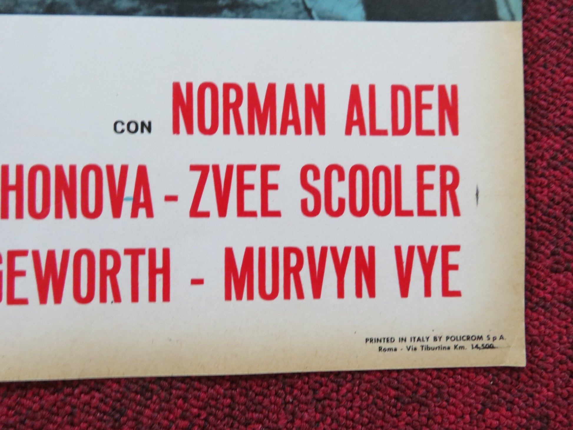 ANDY - A ITALIAN FOTOBUSTA POSTER NORMAN ALDEN TAMARA DAYKARHONOVA 1965 - Rendezvous Cinema