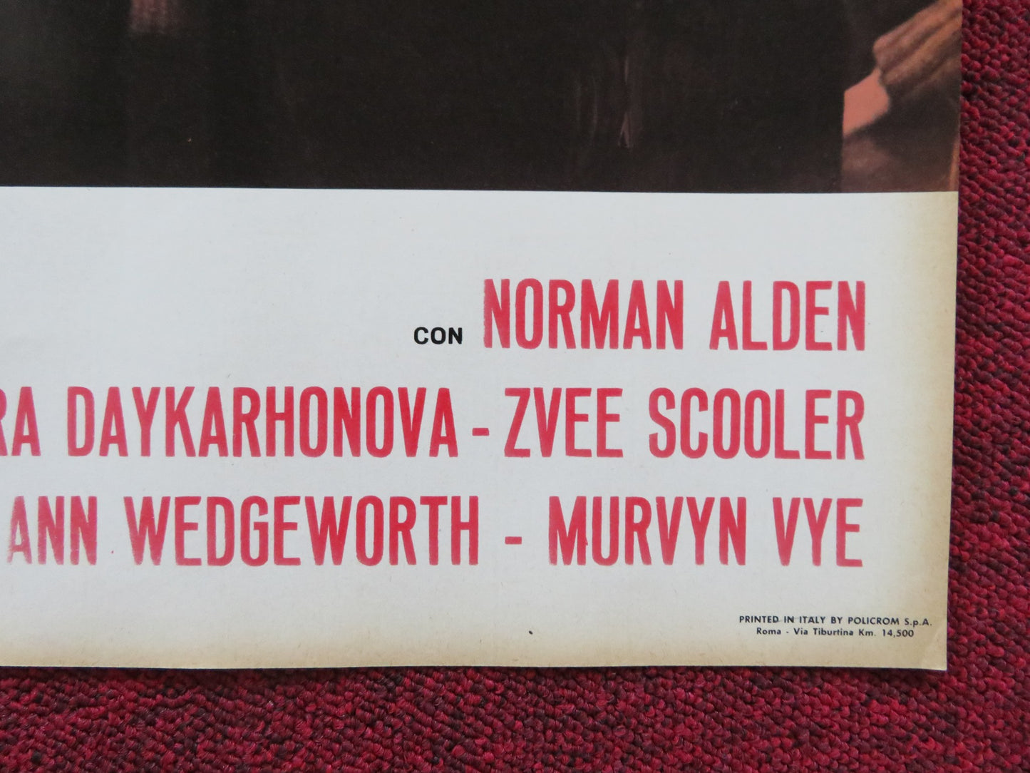 ANDY - B ITALIAN FOTOBUSTA POSTER NORMAN ALDEN TAMARA DAYKARHONOVA 1965 - Rendezvous Cinema