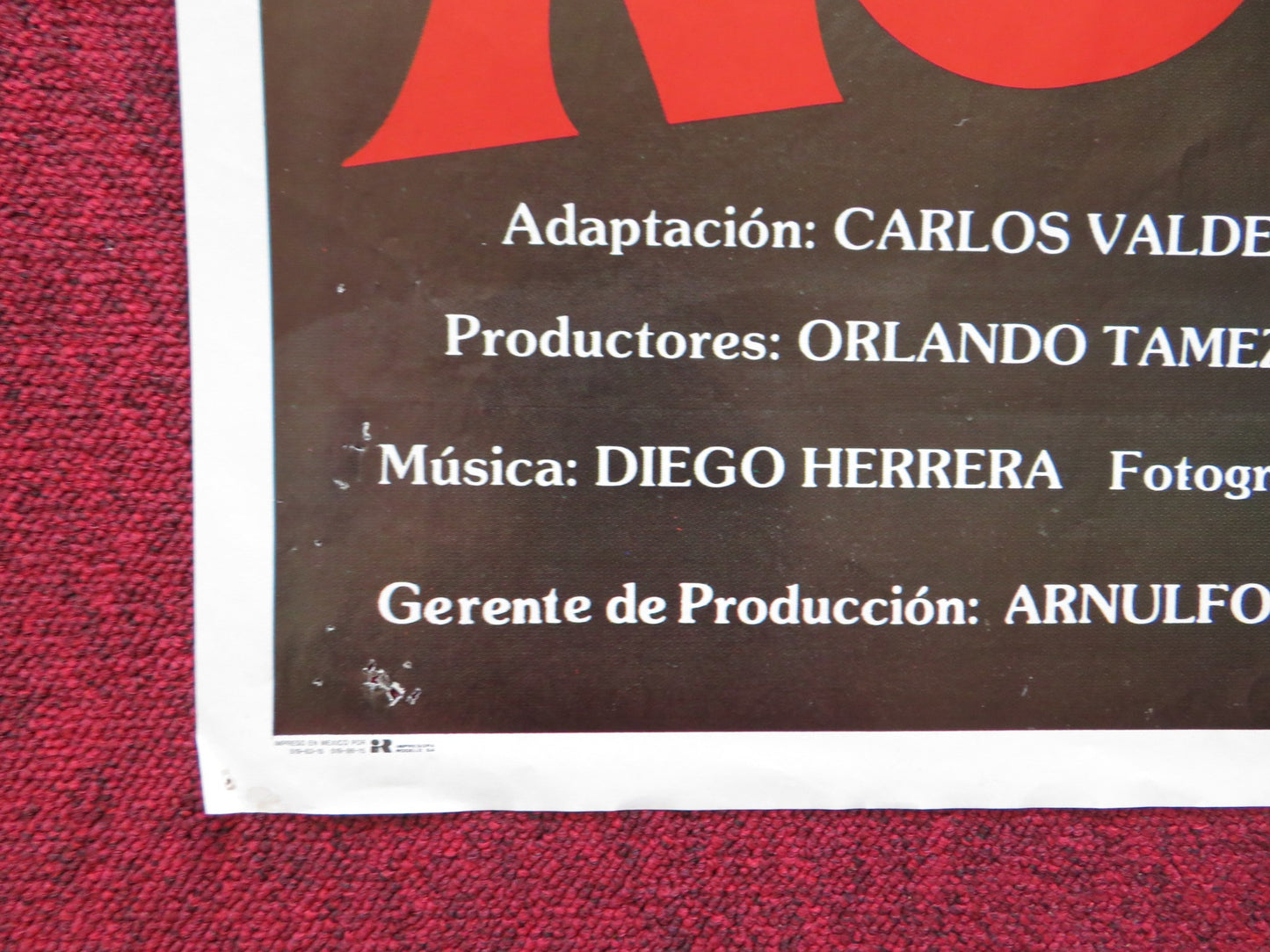 ASESINO NOCTURNO FOLDED MEXICAN POSTER ANDRES GARCIA GREGORIO CASAL 1988 - Rendezvous Cinema