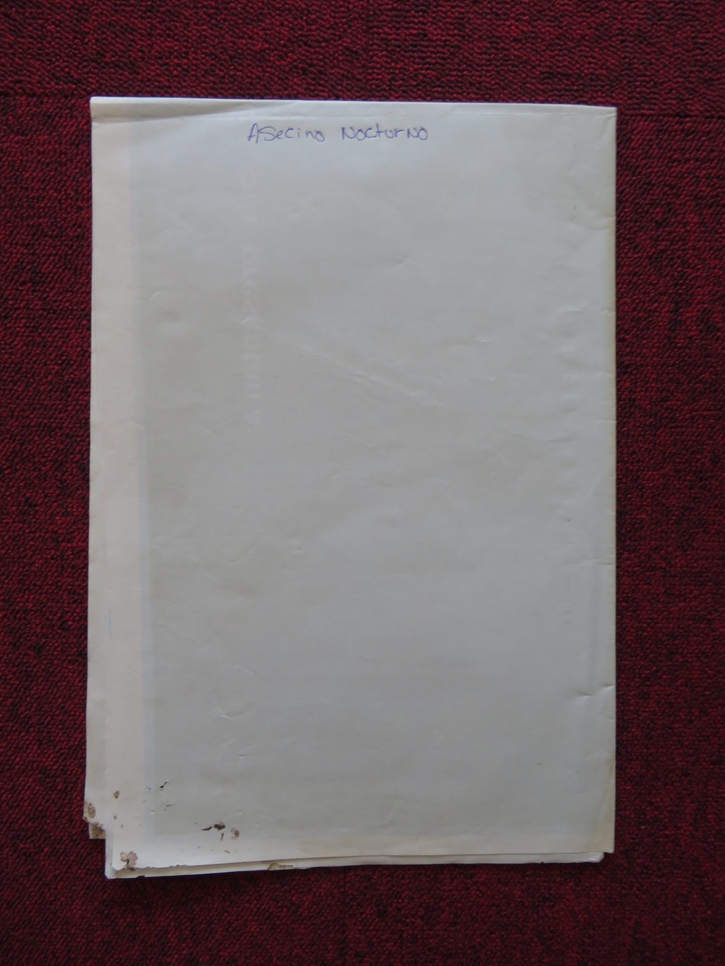 ASESINO NOCTURNO FOLDED MEXICAN POSTER ANDRES GARCIA GREGORIO CASAL 1988 - Rendezvous Cinema