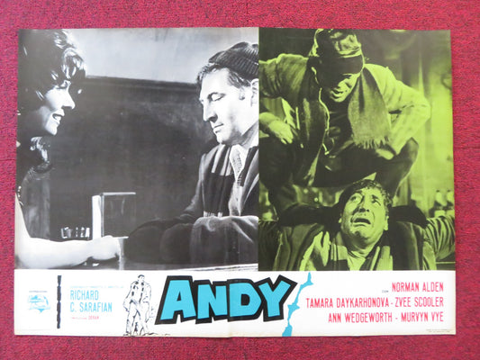 ANDY - G ITALIAN FOTOBUSTA POSTER NORMAN ALDEN TAMARA DAYKARHONOVA 1965 - Rendezvous Cinema