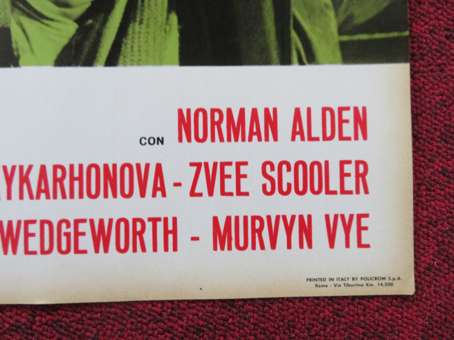 ANDY - G ITALIAN FOTOBUSTA POSTER NORMAN ALDEN TAMARA DAYKARHONOVA 1965 - Rendezvous Cinema