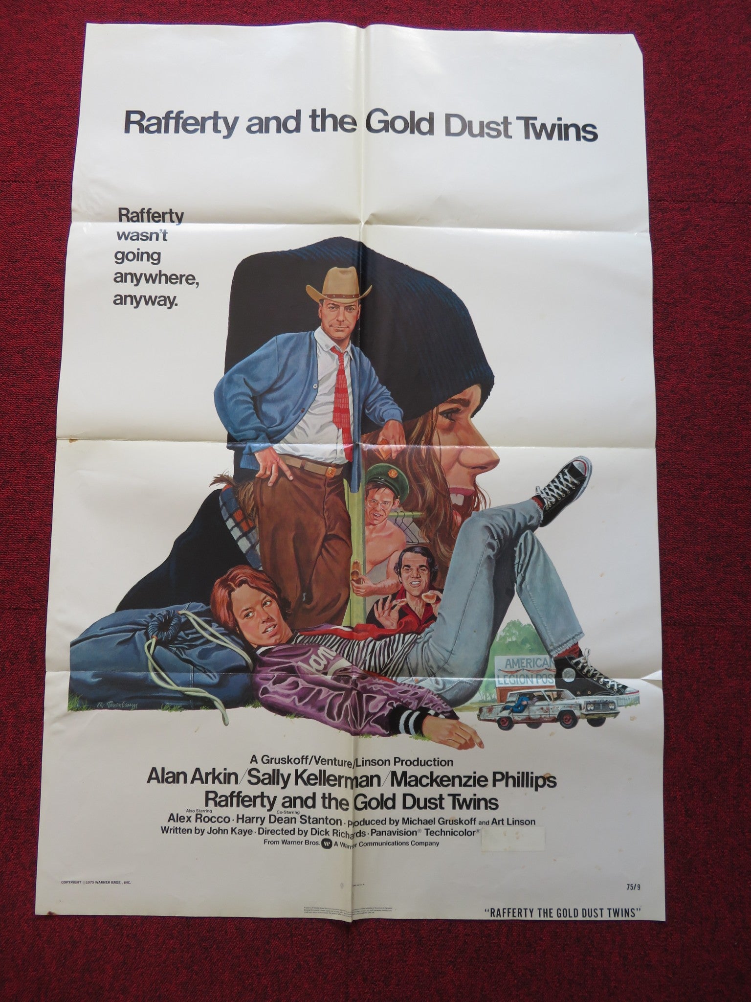 RAFFERTY AND THE GOLD DUST TWINS FOLDED US ONE SHEET POSTER ALAN ARKIN 1975 - Rendezvous Cinema
