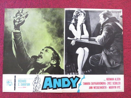 ANDY - I ITALIAN FOTOBUSTA POSTER NORMAN ALDEN TAMARA DAYKARHONOVA 1965 - Rendezvous Cinema