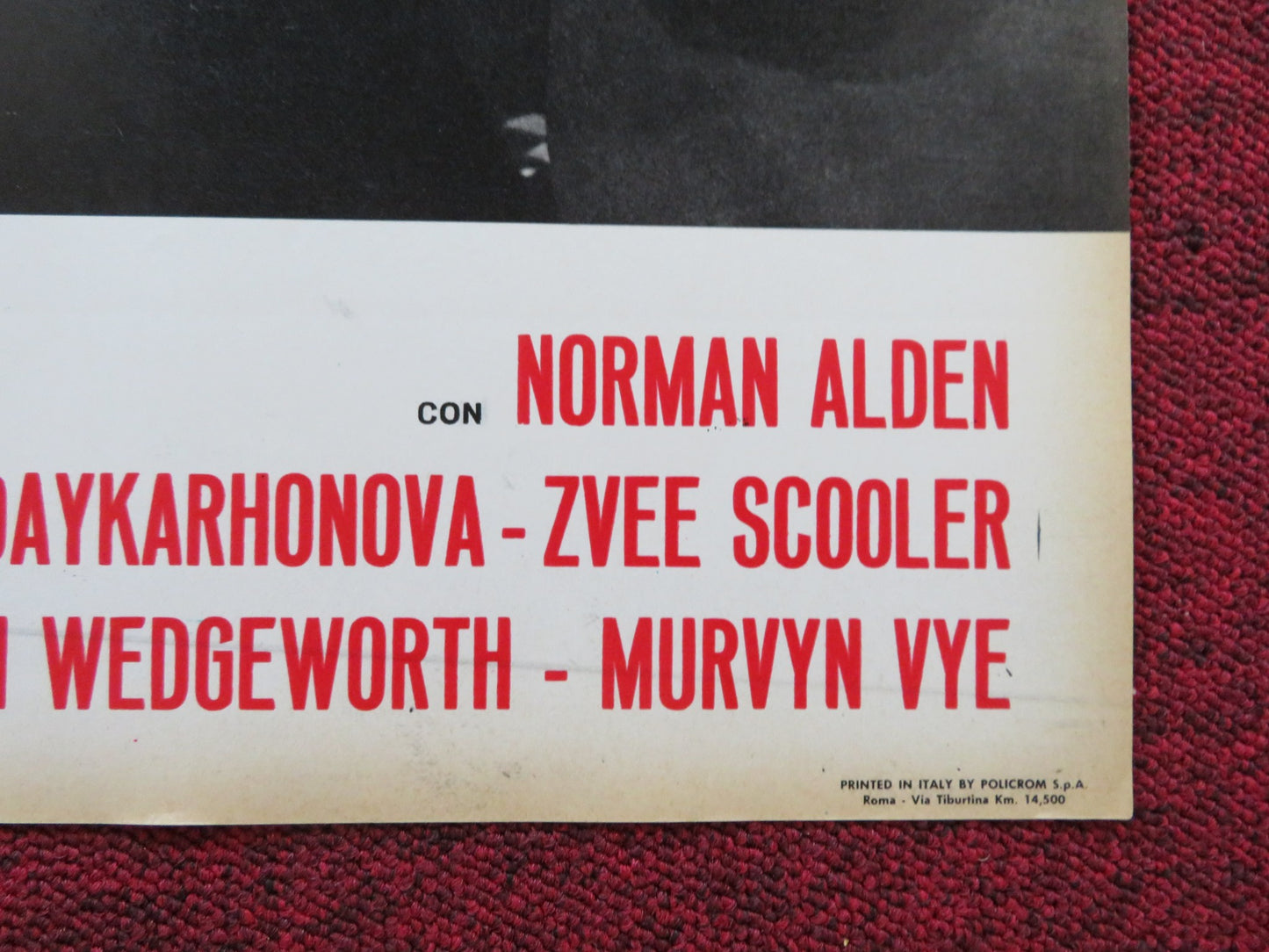 ANDY - I ITALIAN FOTOBUSTA POSTER NORMAN ALDEN TAMARA DAYKARHONOVA 1965 - Rendezvous Cinema