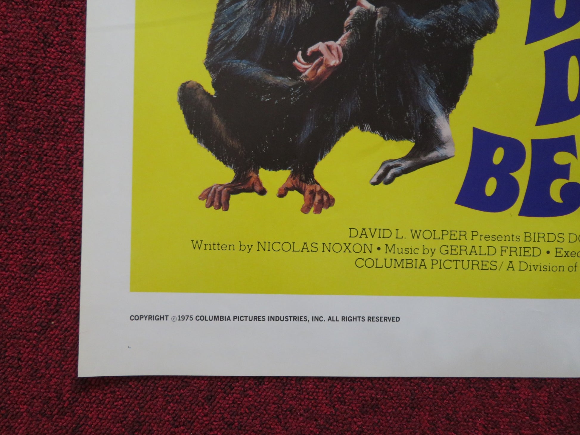 BIRDS DO IT, BEES DO IT - STYLE B FOLDED US ONE SHEET POSTER LEE BERGERE 1975 - Rendezvous Cinema