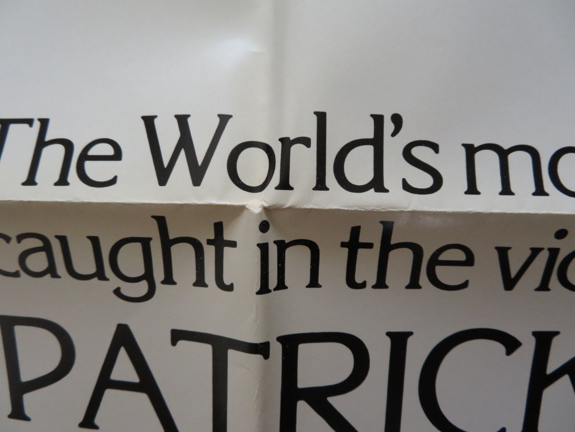 TO KILL THE KING FOLDED US ONE SHEET POSTER PATRICK O'NEAL SUSAN TYRRELL 1974 - Rendezvous Cinema