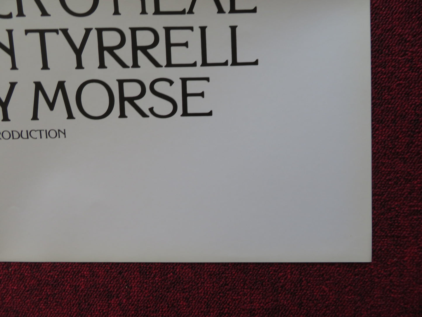 TO KILL THE KING FOLDED US ONE SHEET POSTER PATRICK O'NEAL SUSAN TYRRELL 1974 - Rendezvous Cinema