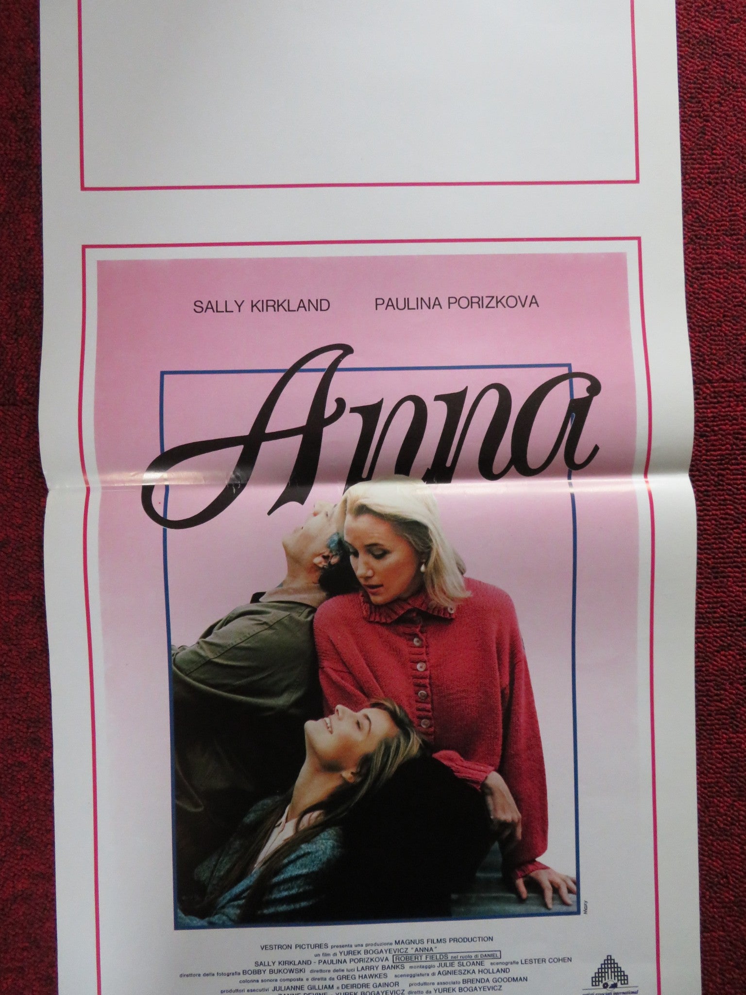 ANNA ITALIAN LOCANDINA POSTER SALLY KIRKLAND PAULINA PORIZKOVA 1987 - Rendezvous Cinema