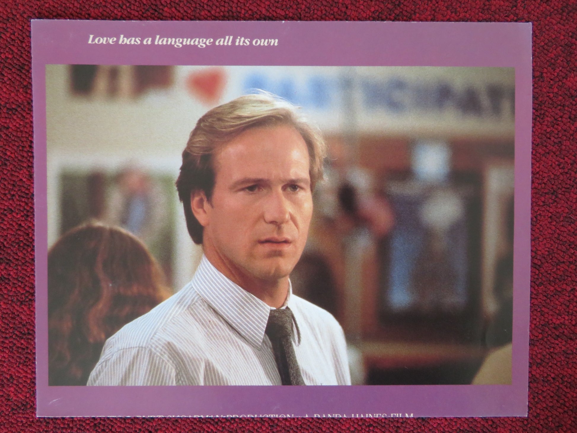 CHILDREN OF A LESSER GOD - E LOBBY CARD WILLIAM HURT MARLEE MATLIN 1986 - Rendezvous Cinema