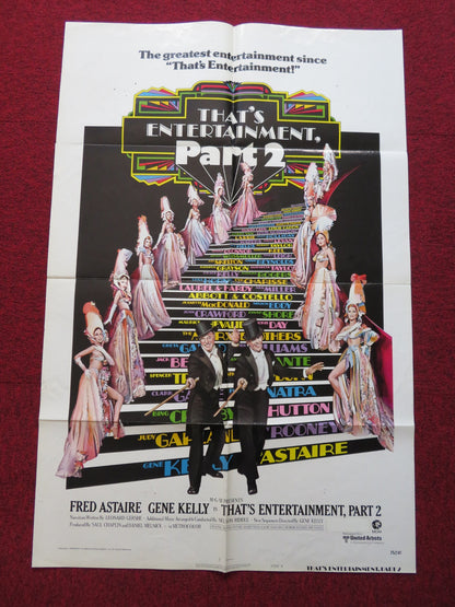 THAT'S ENTERTAINMENT, PART II -STYLE B FOLDED US ONE SHEET POSTER F. ASTAIRE '76 - Rendezvous Cinema