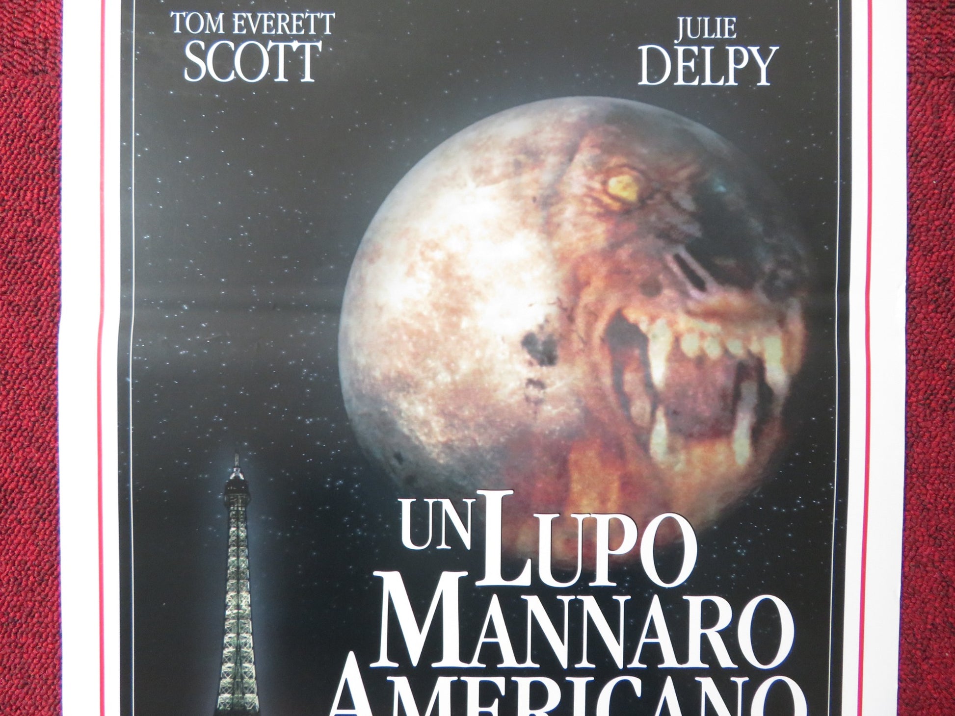 AN AMERICAN WEREWOLF IN PARIS ITALIAN LOCANDINA POSTER TOM EVERETT SCOTT 1997 - Rendezvous Cinema