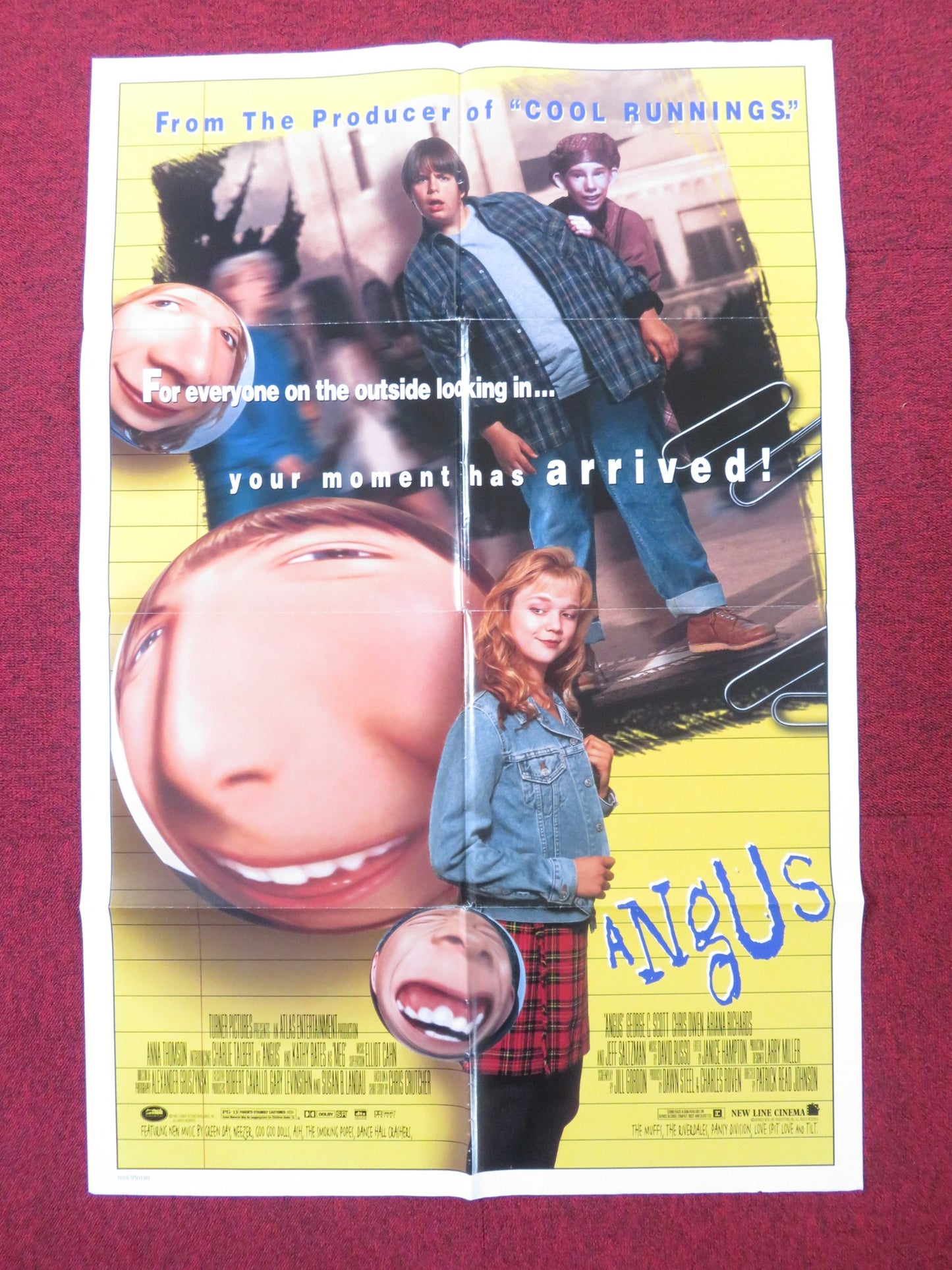 ANGUS FOLDED US ONE SHEET POSTER CHRIS OWEN GEORGE C.SCOTT 1995 - Rendezvous Cinema