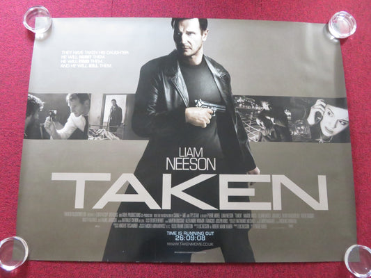 TAKEN UK QUAD (30"x 40") ROLLED POSTER LIAM NEESON MAGGIE GRACE 2008