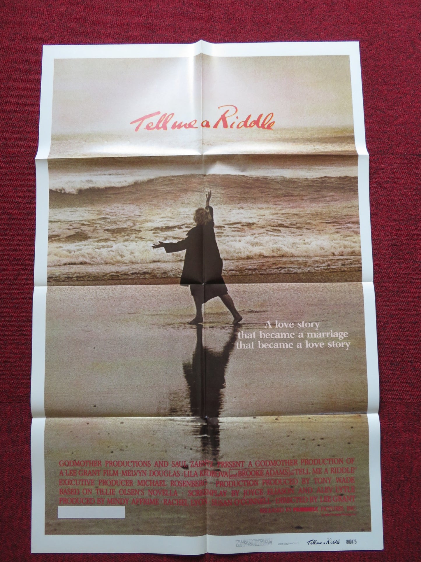 TELL ME A RIDDLE FOLDED US ONE SHEET POSTER MELVYN DOUGLAS LILA KEDROVA 1980 - Rendezvous Cinema