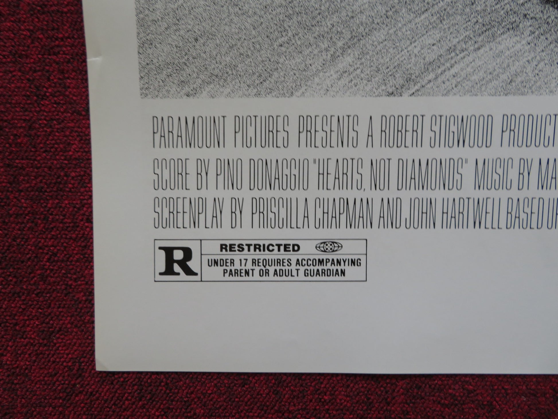 THE FAN FOLDED US ONE SHEET POSTER LAUREN BACALL JAMES GARNER 1981 - Rendezvous Cinema