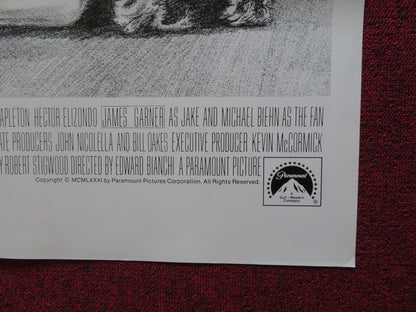 THE FAN FOLDED US ONE SHEET POSTER LAUREN BACALL JAMES GARNER 1981 - Rendezvous Cinema