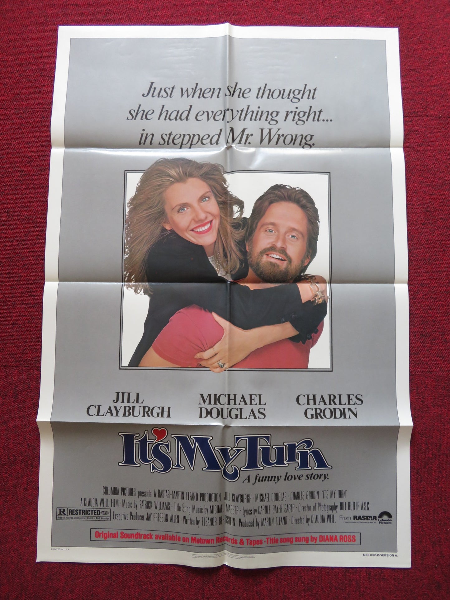 IT'S MY TURN - VERSION A FOLDED US ONE SHEET POSTER MICHAEL DOUGLAS 1980 - Rendezvous Cinema