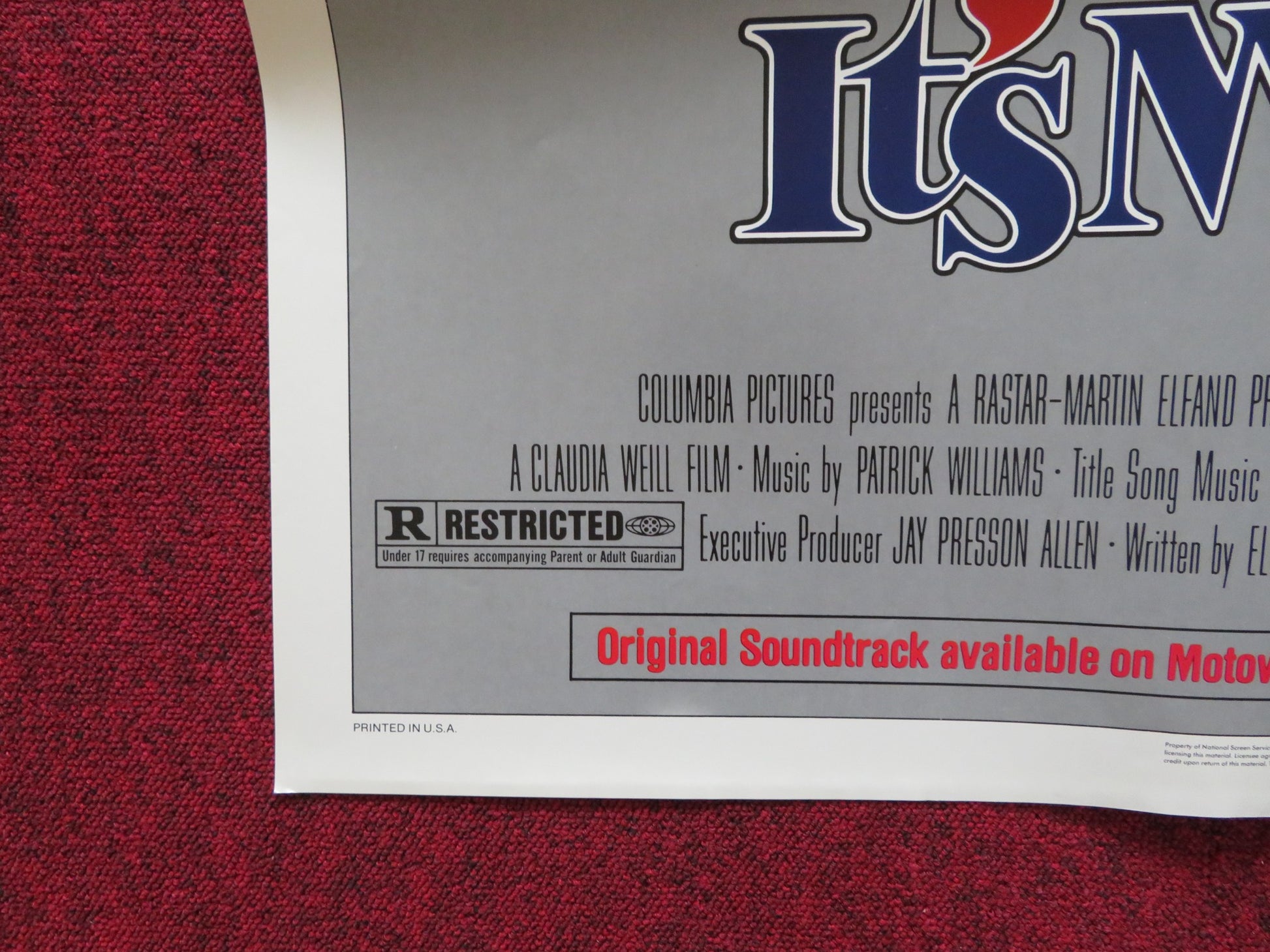 IT'S MY TURN - VERSION A FOLDED US ONE SHEET POSTER MICHAEL DOUGLAS 1980 - Rendezvous Cinema