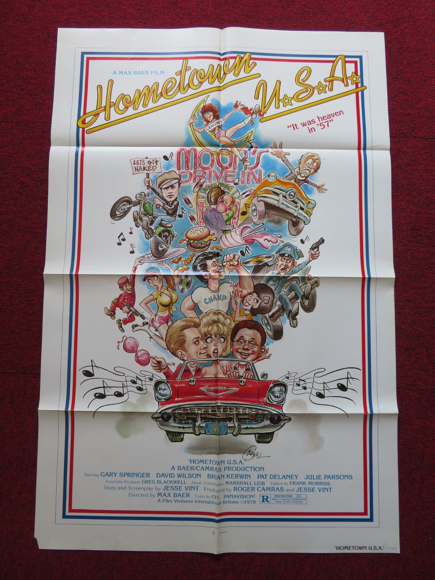 HOMETOWN U.S.A. FOLDED US ONE SHEET POSTER GARY SPRINGER DAVID WILSON 1979 - Rendezvous Cinema