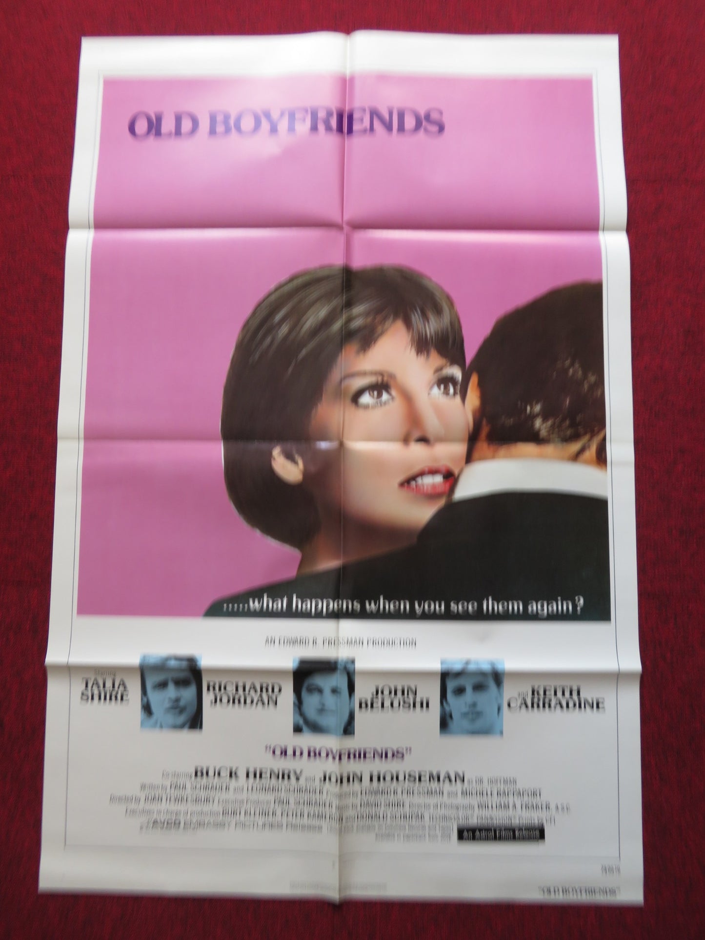 OLD BOYFRIENDS FOLDED US ONE SHEET POSTER TALIA SHIRE RICHARD JORDAN 1979 - Rendezvous Cinema