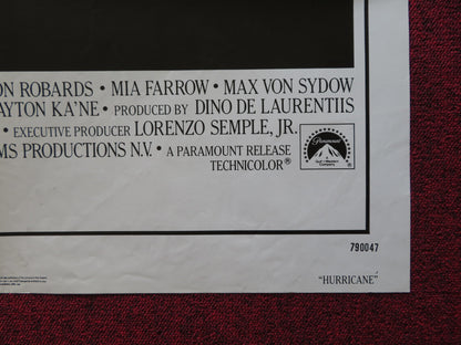 HURRICANE FOLDED US ONE SHEET POSTER JASON ROBARDS MIA FARROW 1979 - Rendezvous Cinema