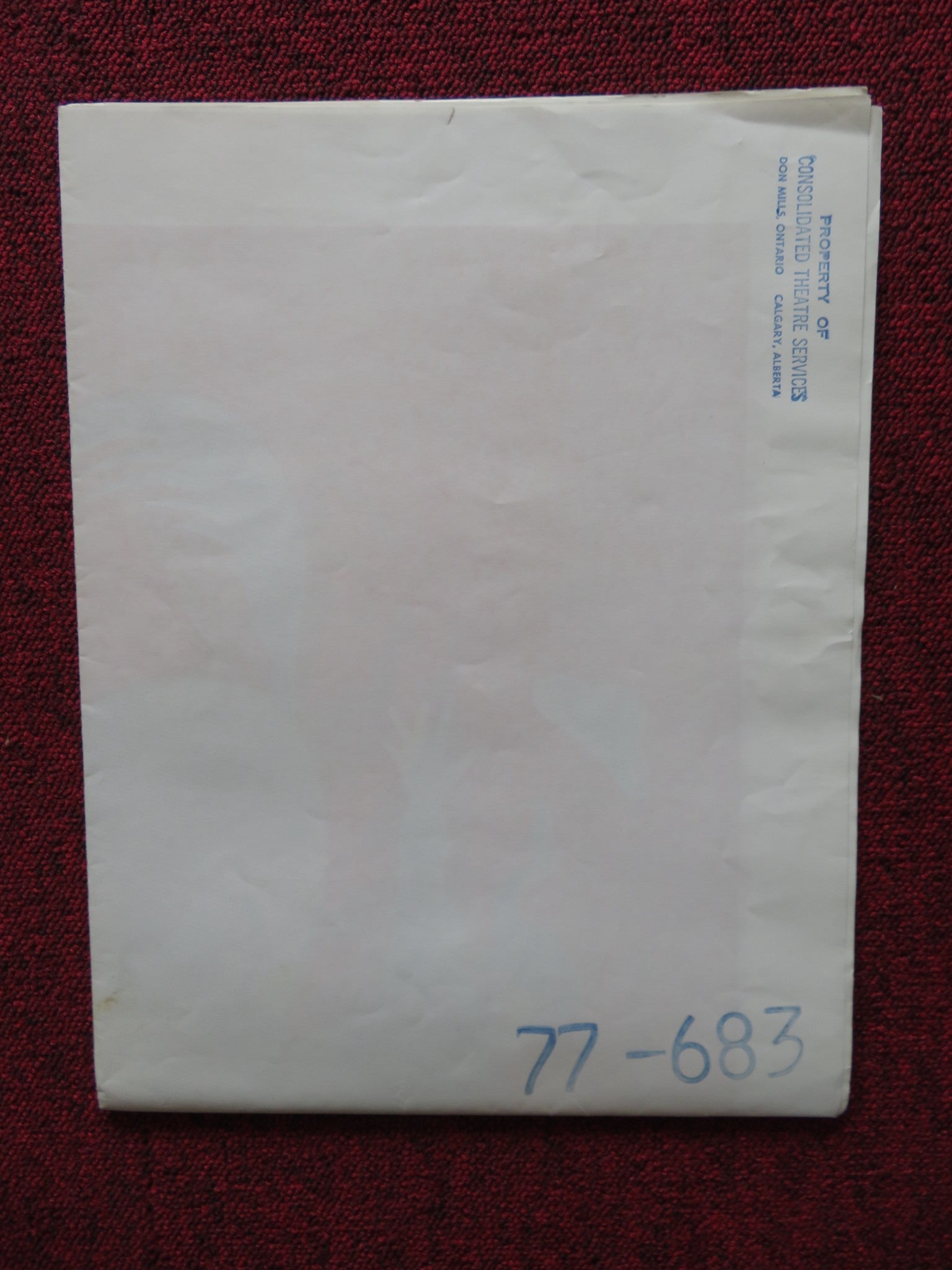 RUN FOR BLUE FOLDED US ONE SHEET POSTER REX ALLEN 1977 - Rendezvous Cinema