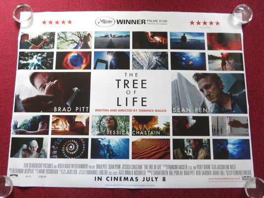 THE TREE OF LIFE UK QUAD (30"x 40") ROLLED POSTER BRAD PITT SEAN PENN 2011