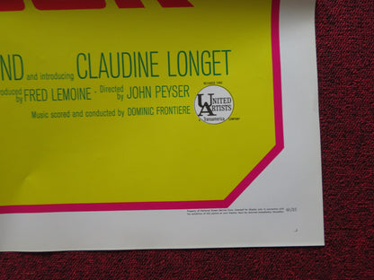 MASSACRE HARBOR FOLDED US ONE SHEET POSTER CHRISTOPHER GEORGE GARY RAYMOND 1968 - Rendezvous Cinema