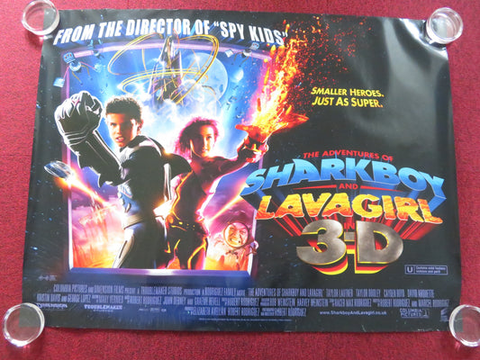 THE ADVENTURES OF SHARKBOY AND LAVAGIRL 3-D UK QUAD (30"x 40") ROLLED POSTER '05