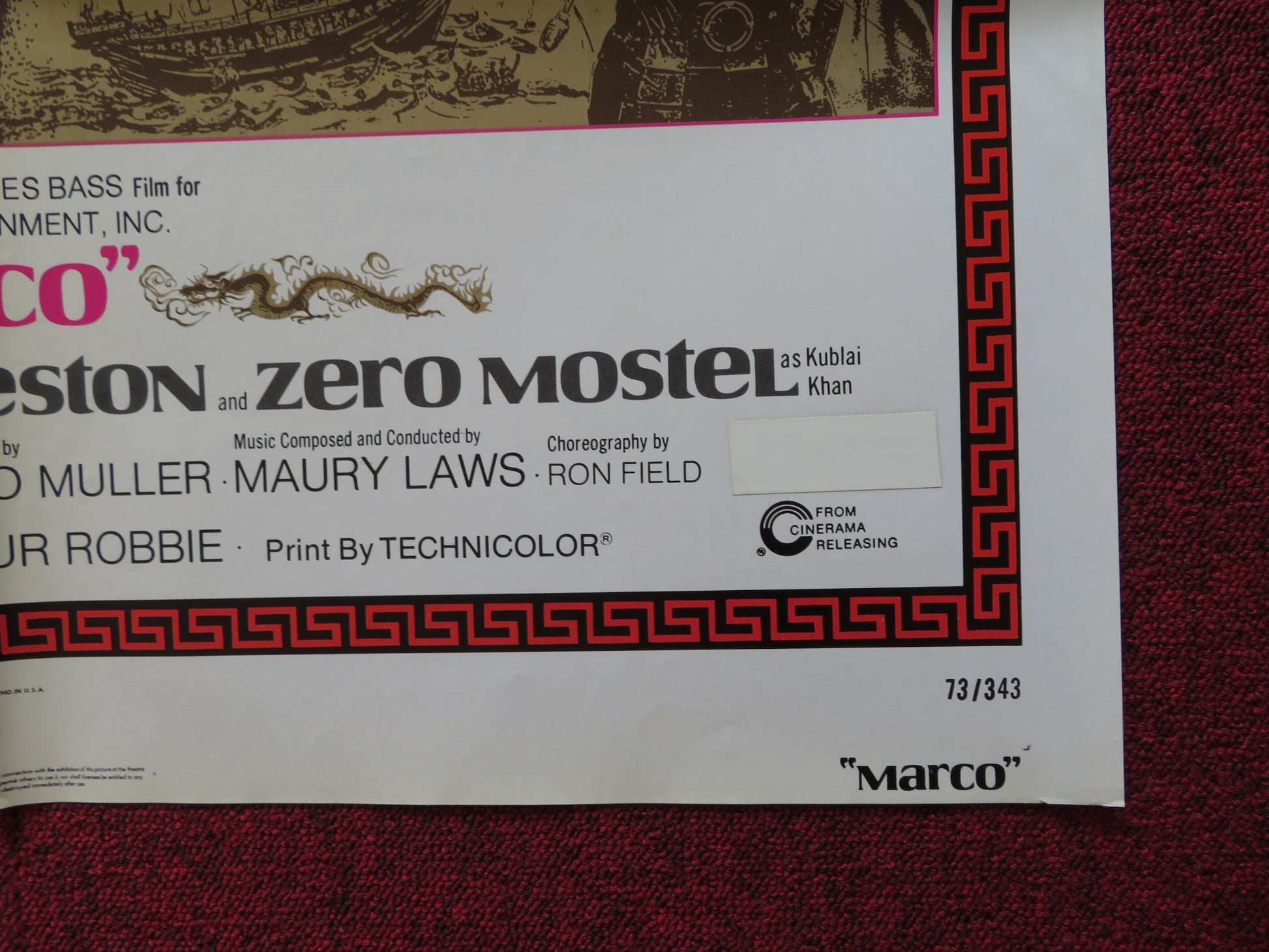 MARCO FOLDED US ONE SHEET POSTER DESI ARNAZ JR. JACK WESTON 1973 - Rendezvous Cinema