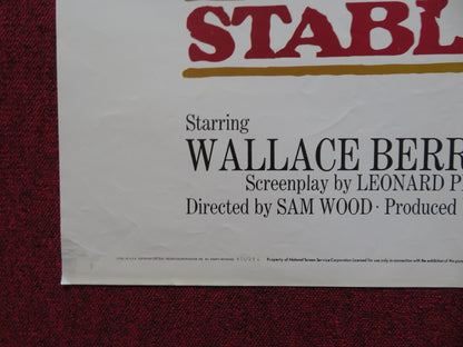 STABLEMATES FOLDED US ONE SHEET POSTER WALLACE BERRY MICKEY ROONEY 1973 - Rendezvous Cinema