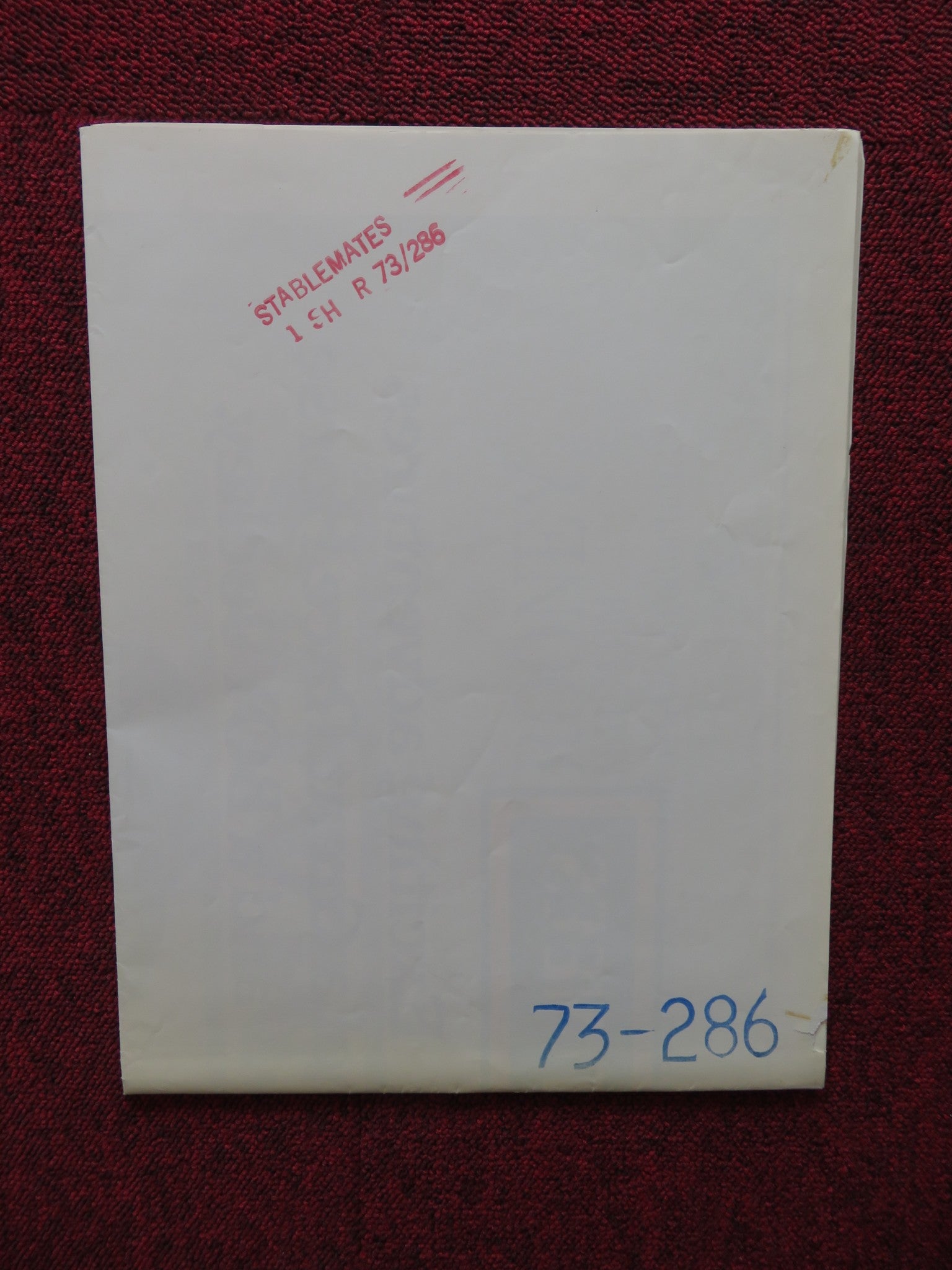 STABLEMATES FOLDED US ONE SHEET POSTER WALLACE BERRY MICKEY ROONEY 1973 - Rendezvous Cinema