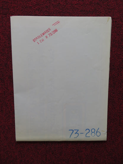 STABLEMATES FOLDED US ONE SHEET POSTER WALLACE BERRY MICKEY ROONEY 1973 - Rendezvous Cinema