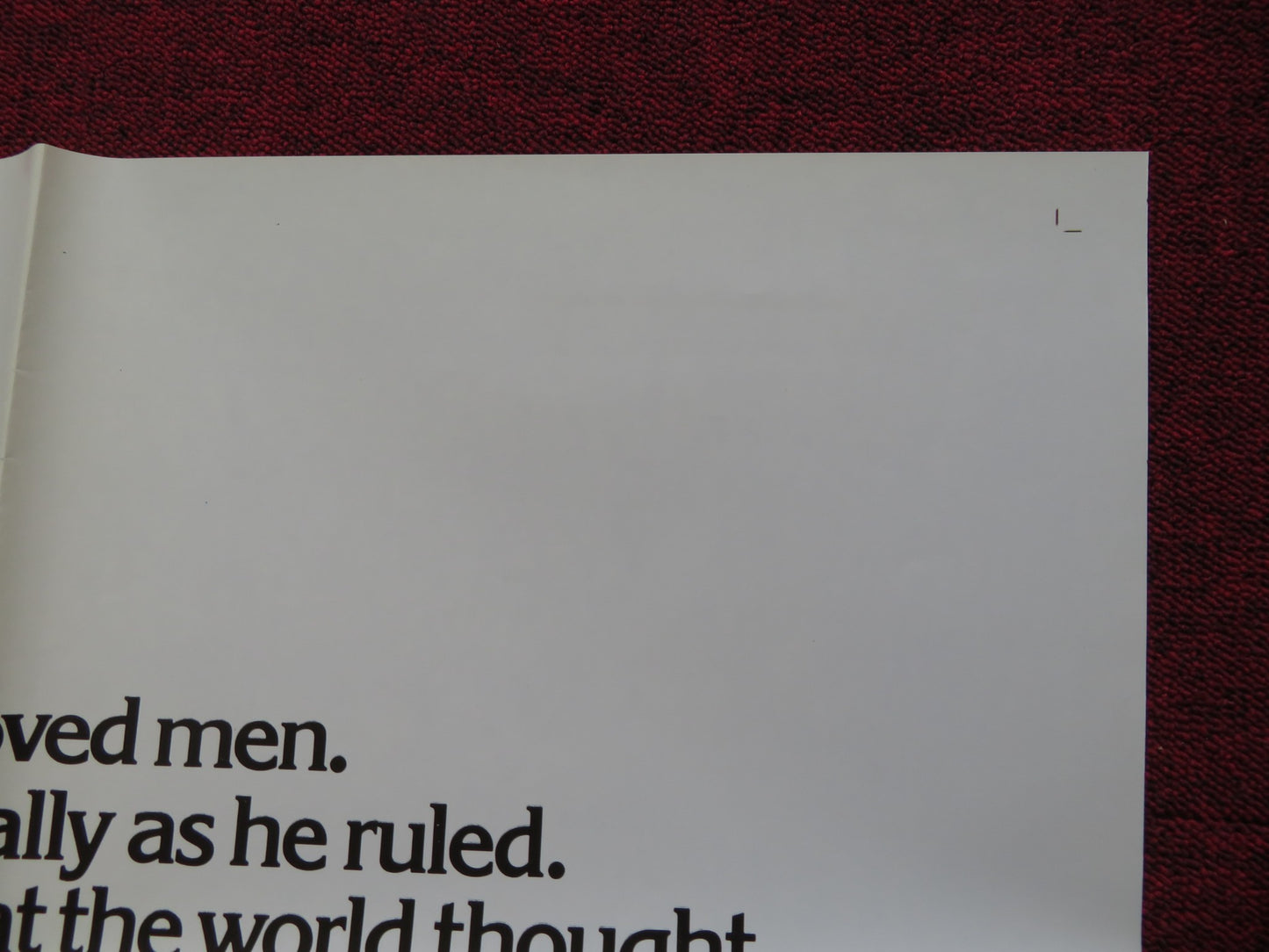 LUDWIG FOLDED US ONE SHEET POSTER HELMUT BERGER TREVOR HOWARD 1973 - Rendezvous Cinema