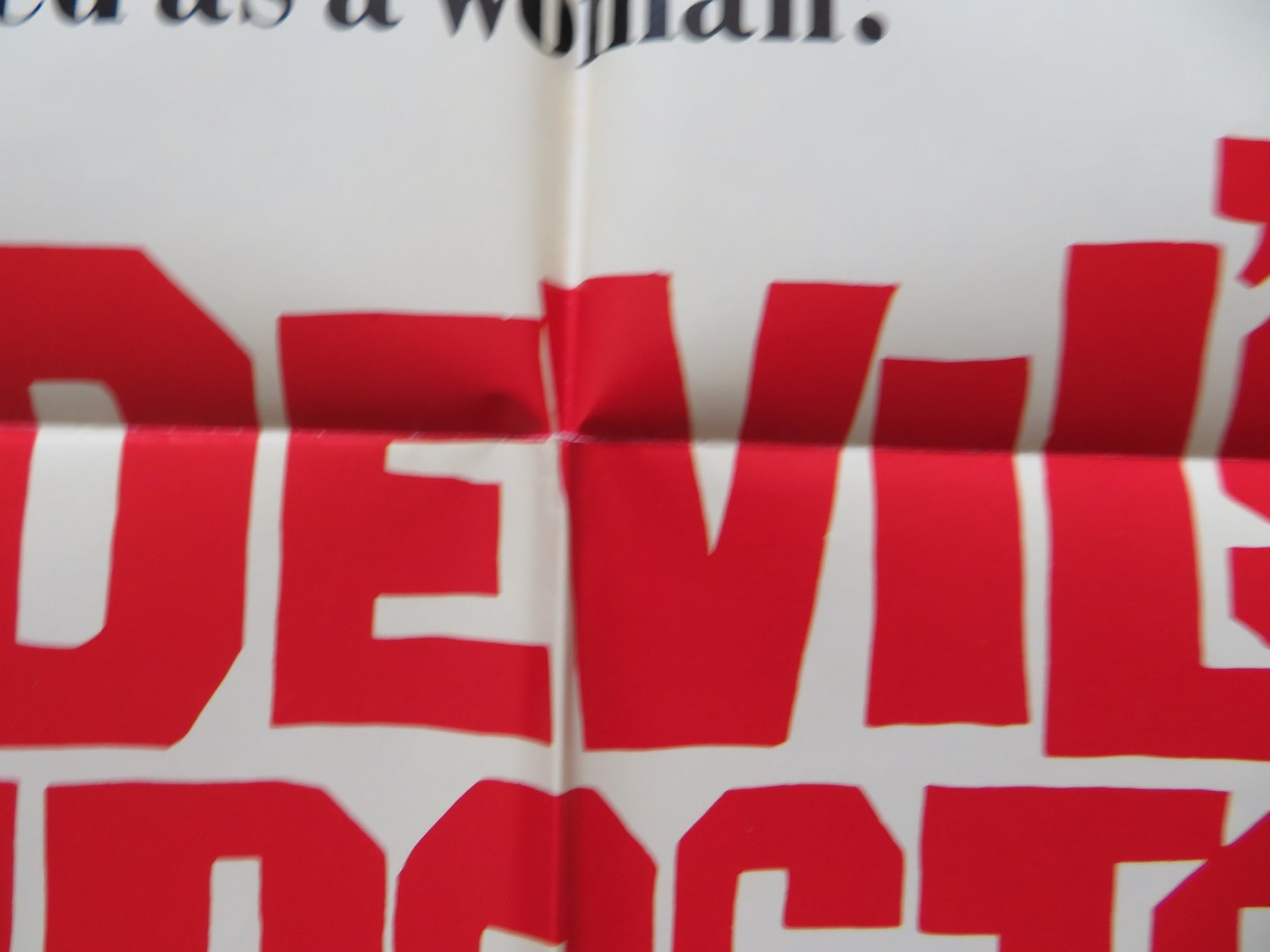 THE DEVIL'S IMPOSTER FOLDED US ONE SHEET POSTER LIV ULLMANN JEREMY KEMP 1972 - Rendezvous Cinema