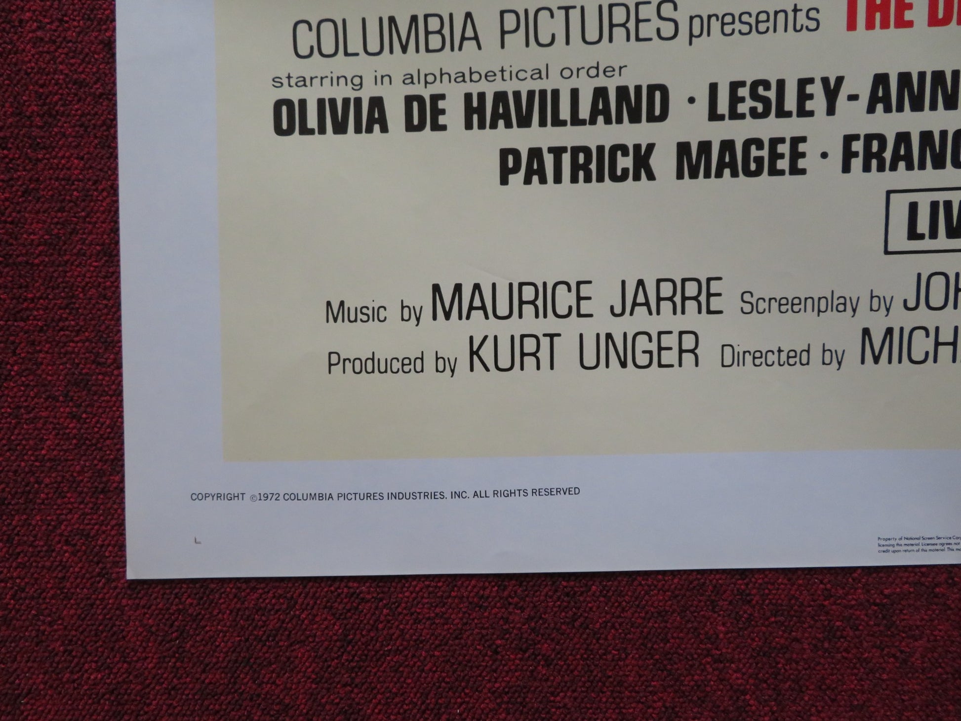 THE DEVIL'S IMPOSTER FOLDED US ONE SHEET POSTER LIV ULLMANN JEREMY KEMP 1972 - Rendezvous Cinema