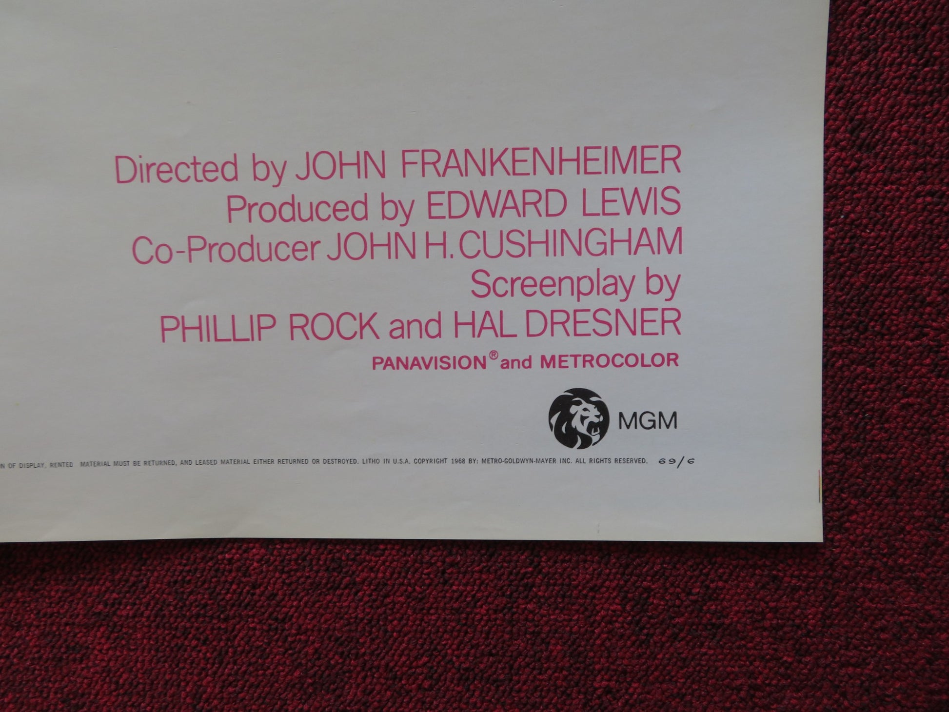 THE EXTRAORDINARY SEAMAN FOLDED US ONE SHEET POSTER DAVID NIVEN FAYE DUNAWAY '69 - Rendezvous Cinema