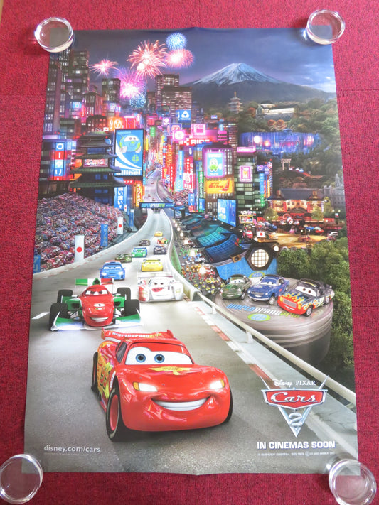CARS 2 US ONE SHEET ROLLED POSTER OWEN WILSON MICHAEL CAINE 2011